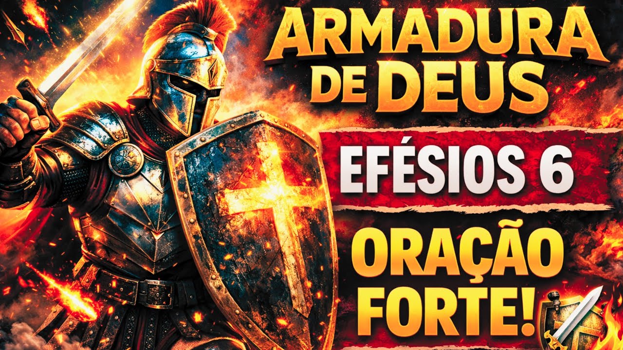 IMPOSSÍVEL NÃO SE ARREPIAR! ARMADURA DE DEUS EM EFÉSIOS 6 | ORAÇÃO FORTE DE GUERRA ESPIRITUAL 🛡️🔥