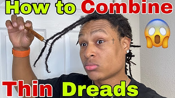 How to combine  thin dreadlocks with a crochet hook ( video tutorial😱)