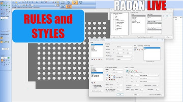 RADAN Automatic tooling - RULES and STLES - part 1