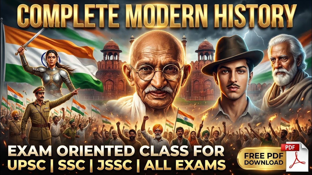 Complete Modern Indian History l Exam Oriented Class  for UPSC, SSC, BPSC & All Competitive Exams