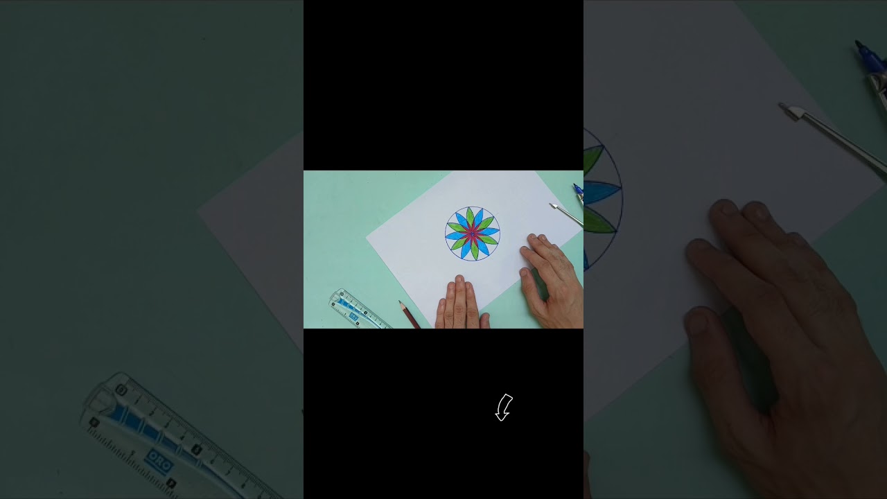 How to Make a Geometric Flower Design ✍️ | Easy Step-by-Step Tutorial