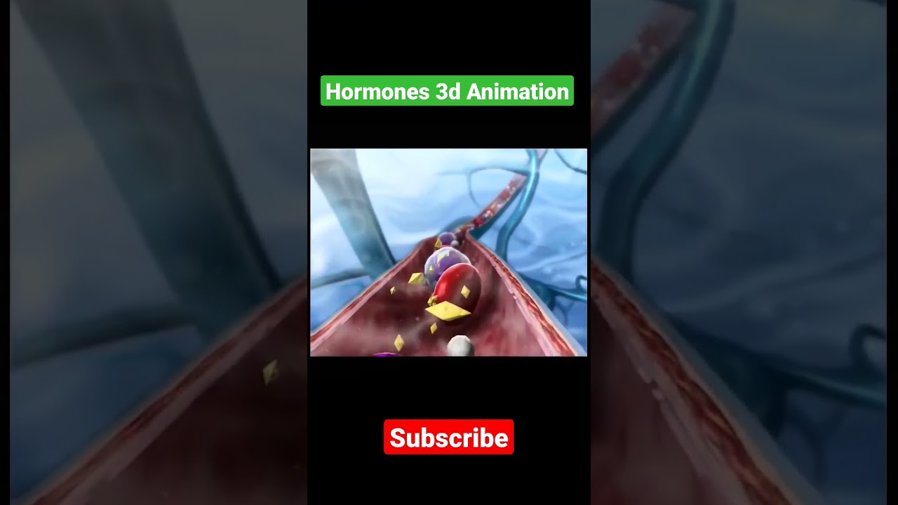 Hormones mechanism of action 3d Animation 