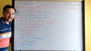 VTU|effect of power factor on wattmeter reading|21ELE13/23 @shivasaiforyou-basicelectr1790