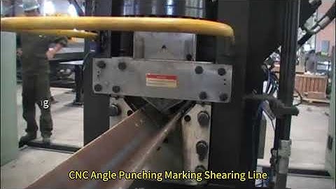 CNC Angle Punching Marking Shearing Line丨Steel Structure Machinery