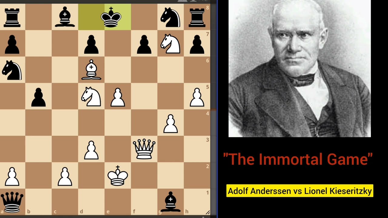 "The immortal game" Adolf Anderssen 
