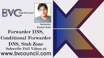 MCSE - Windows Server 2012 - Forwarder DNS, Conditional Forwarder DNS, Stub Zone - Class 13