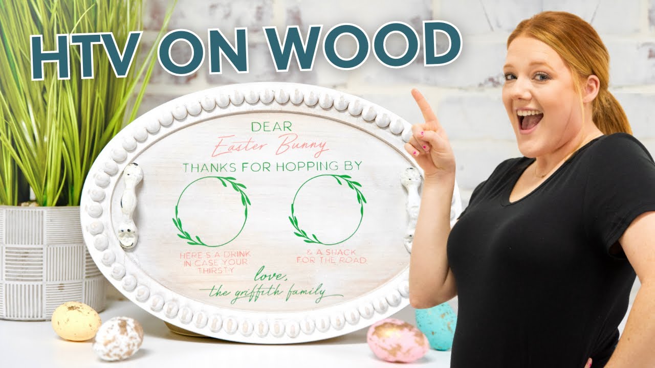 How to put HTV ON WOOD The Easiest Way! YouTube