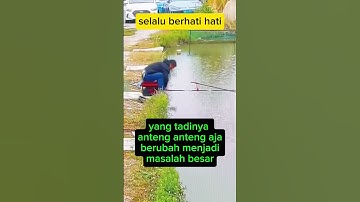 Mancing lucu || mancing melatih kesabaran #memancing #viralvideo #funny #mancing #shorts #fyp