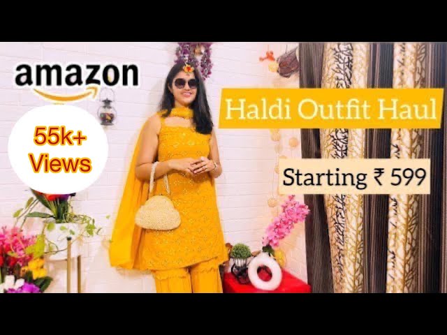 Yellow dress for Haldi# Kvsfab brand..👸 - YouTube