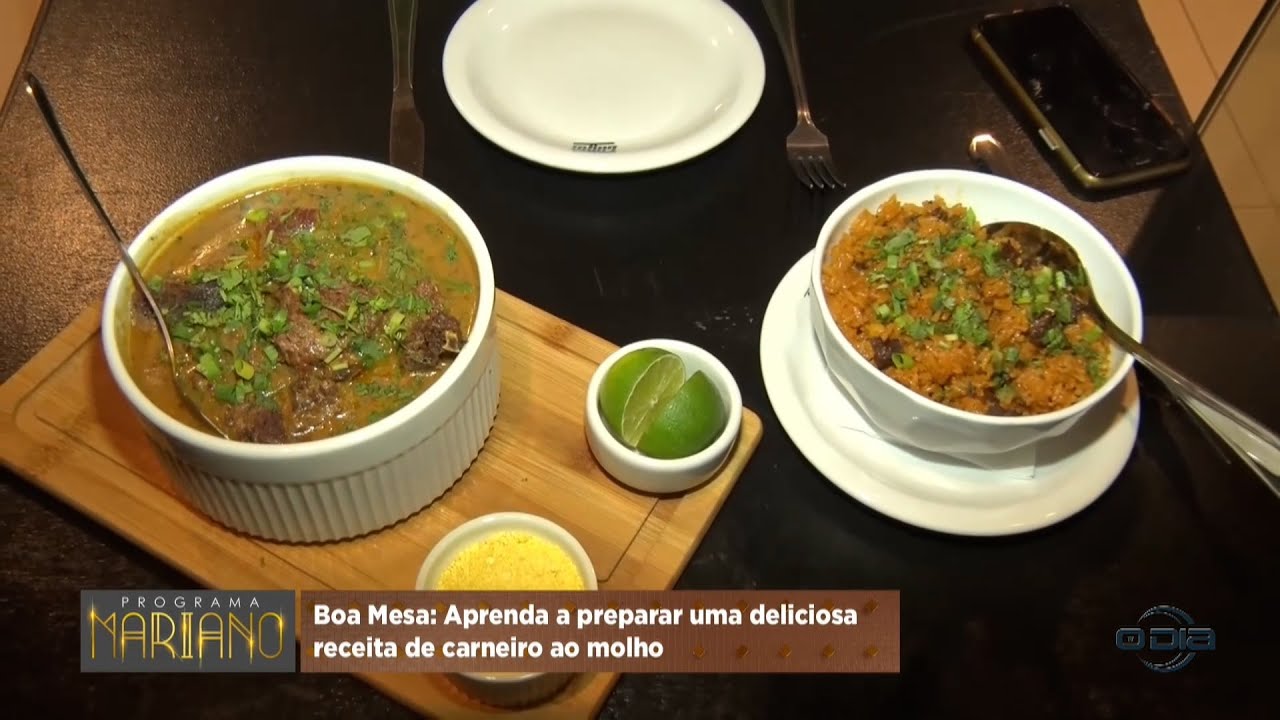 No quadro Boa Mesa, você acompanha receita de Carneiro ao Molho 28 10 2023