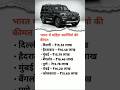 भारत के अलग-अलग शहरों में महिंद्रा स्कॉर्पियो की कीमत🚗💸#MahindraScorpio #Scorpio #SUV #Mahindra