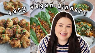 EASY VEGAN DINNER IDEAS | 3 of our favourite plant-based meals