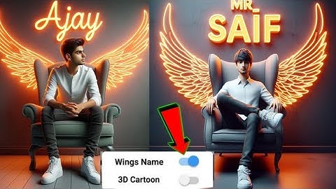How To Create 3D Ai Wings Name Image |Trending Wings Name Video Editing | BingImage Creator