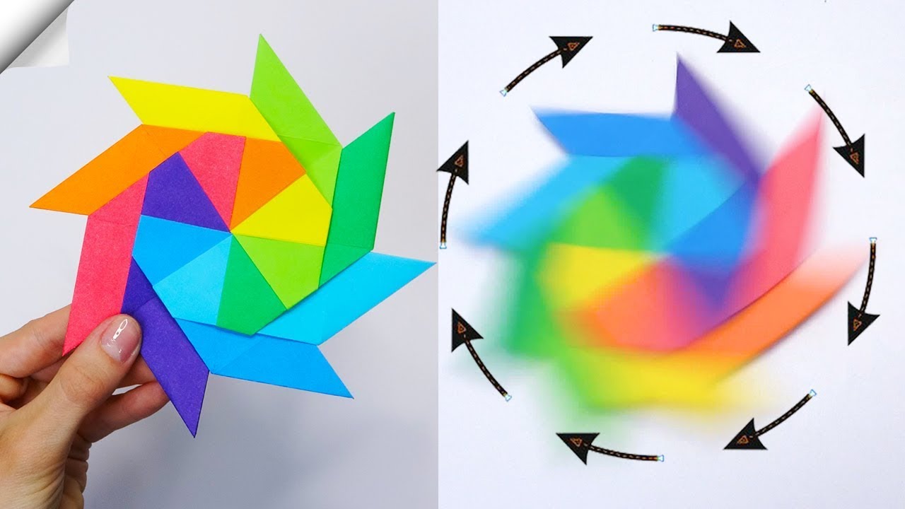 spinning paper toy