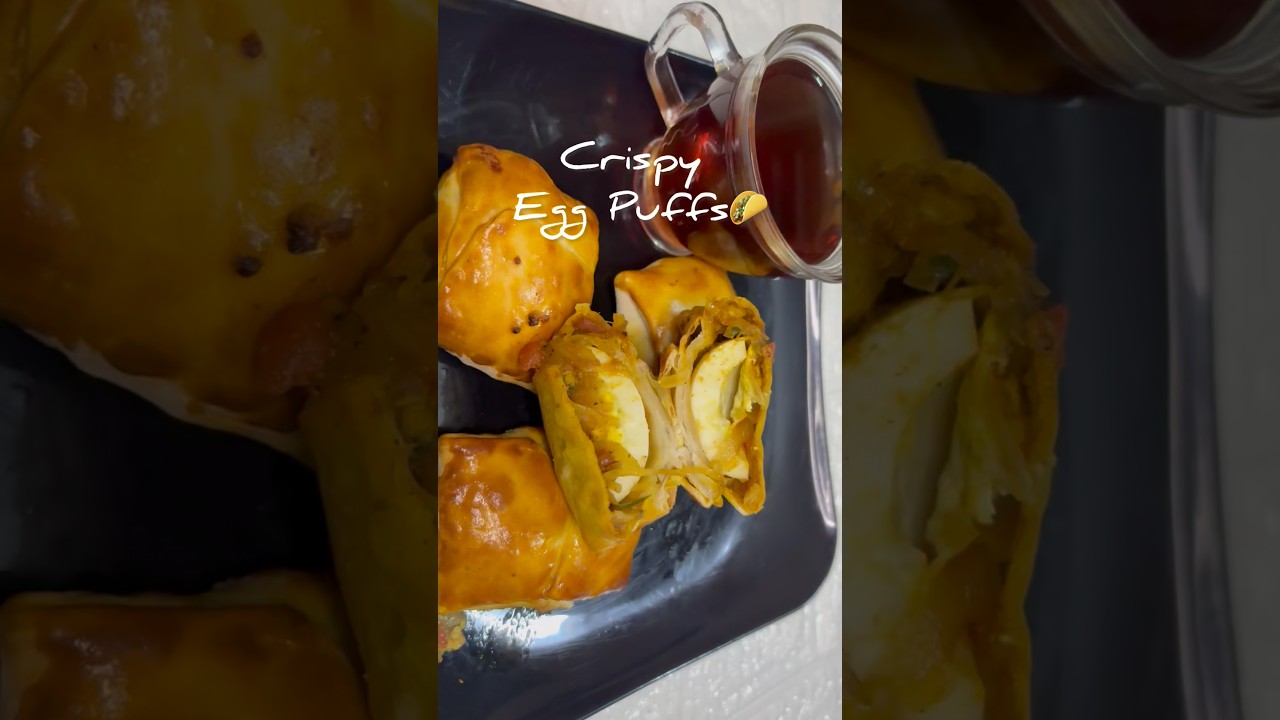 🥐 Air Fryer Egg Puffs | Bakery Style Crispy Egg Puffs | Easy Malayalam Recipe #akhinaakhiya