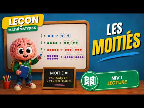 Maths CP — Maths CP - Les Moitiés | Niveau 1 - Lecture | Apprendre avec Céréduc