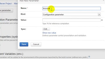Passing parameters to the build in TeamCity