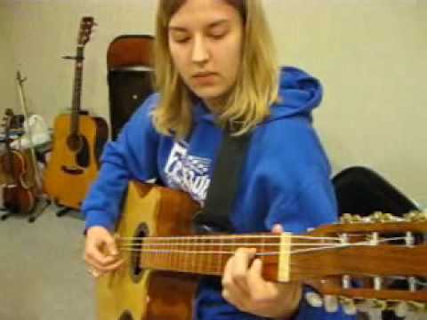 Amelia Plays Classical on the Double Guitar