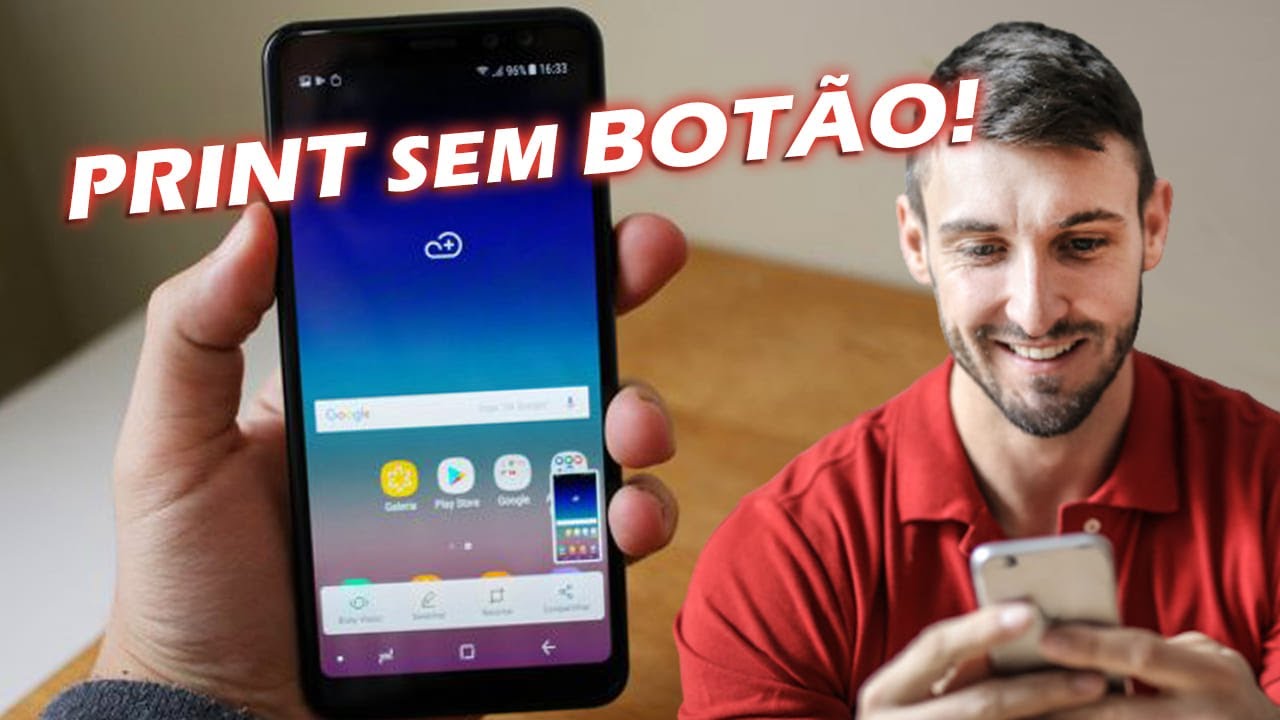 Como Tirar Print em um Celular Samsung sem Botão [FÁCIL] - YouTube