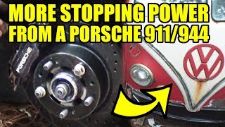 Porsche Front Brakes onto 1967 VW Bus - Gregory - 15