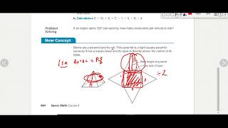 Find Surface Area of Right Pyramids & Cones - Course 3 Math Lesson 100