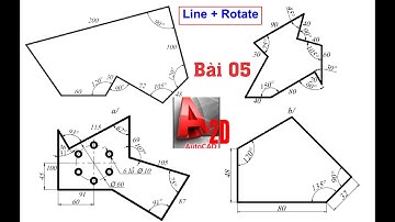 Học autocad cơ bản Bài 5 - P2 / Giải bài tập autocad 2d, autocad tutorial for beginners