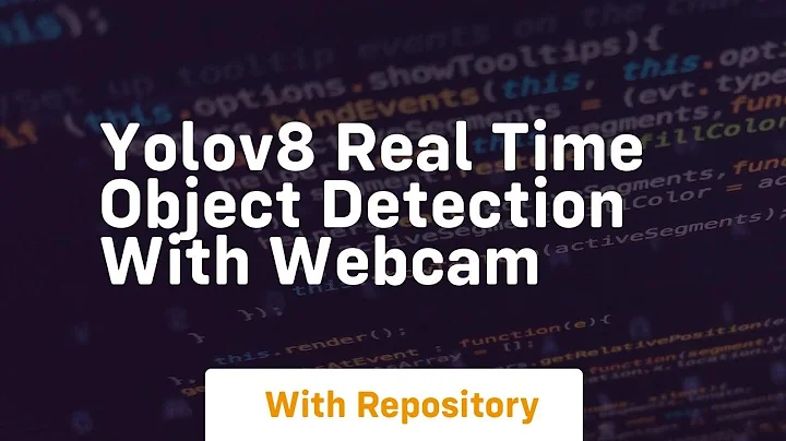 Yolov8 real time object detection with webcam