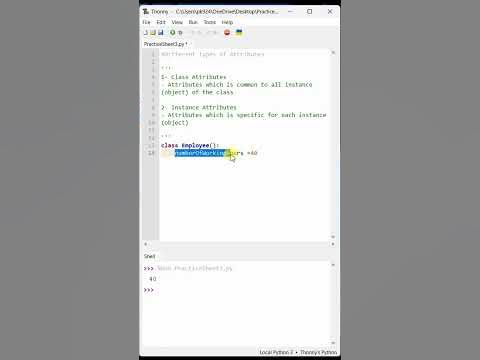 #29- Class Attributes Vs Instance Attributes [Part-1] | Advanced Python ...