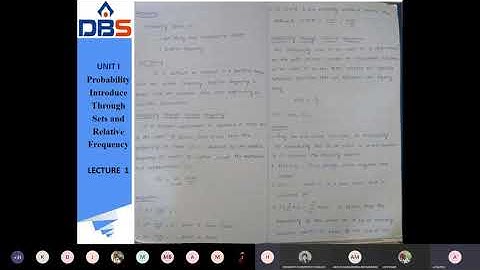 Probability Introduce Through Sets and Relative Frequency | ECE | Online Education | DBS Talks