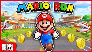 SUPER MARIO RUN 🔥 Matthew Wood 🔥 Brain Break Chase 🔥 The Floor is Lava 🔥 Just Dance