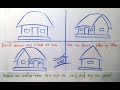 কুঁড়েঘর আঁকা | How to draw a Hut/ Village house