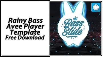 Avee Player Template - Rainy Bass™ Blue Type Template [Free Download]
