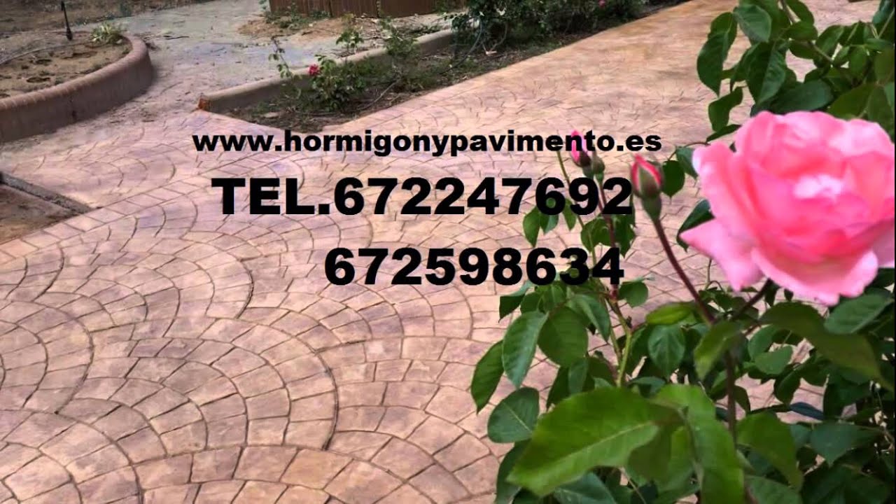 Como Se Hace Hormigon Impreso PEÑA ROJA,Murcia Tel.672247692