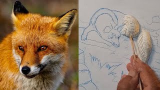 Clay art | 🦊 Satisfying 3D Fox Sculpture — Watch This Come to Life! screenshot 1