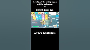 how to unlock the ceiling zapper and the wall zapper | 1v1 with every gun #fortnite #gaming #shorts