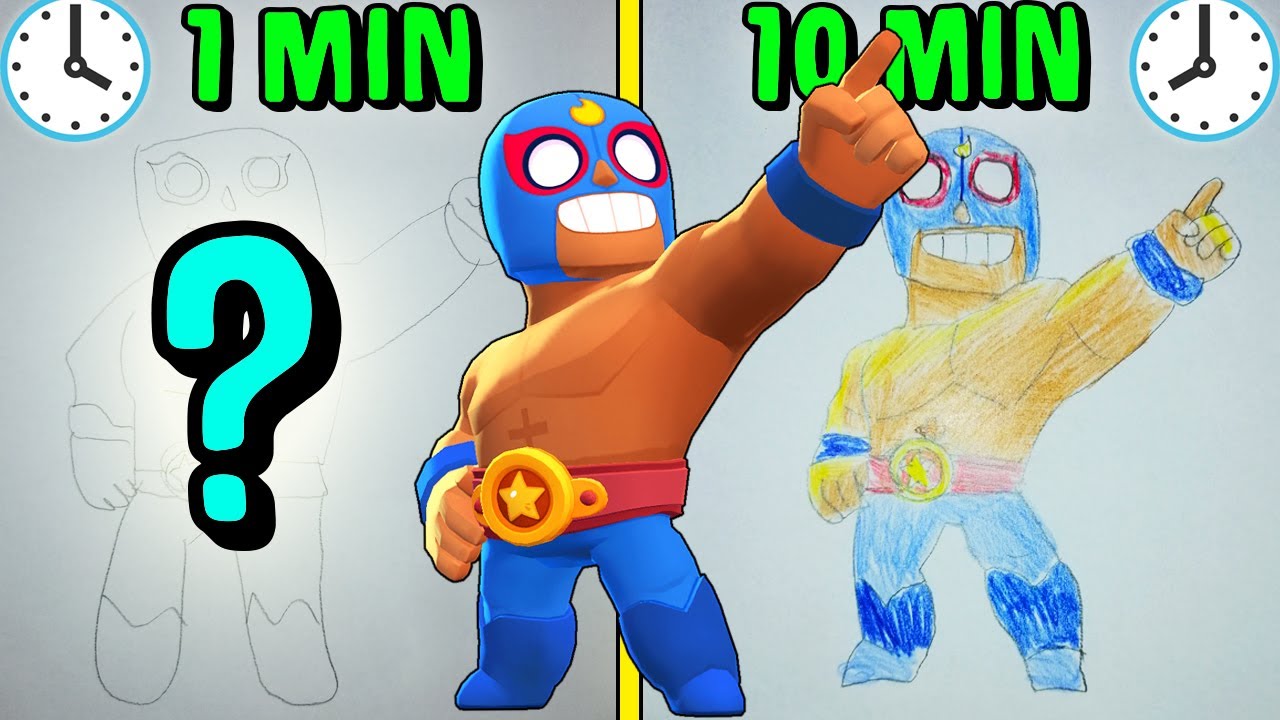 Disegno El Primo In Minuti Diversi Brawl Stars Ita Youtube - immagini di brawl stars da colorare el primo