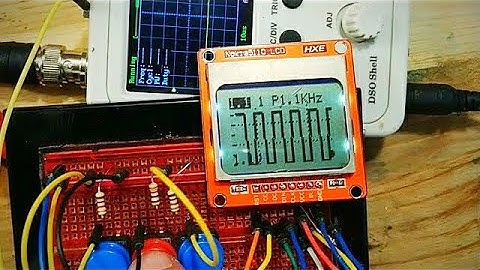 Osciloscopio con arduino, frecuenimetro y generador de funciones. Por menos de 3€