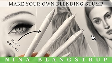 How to Make your own Blending Stump - DIY Drawing Supplies