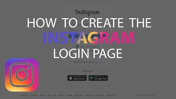 How to create the Instagram Login Page Using HTML and CSS | Instagram Login Page