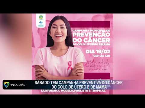 Neste Sábado 19/02 acontece em Campo Mourão  campanha preventiva de câncer de útero e mama