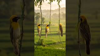 Weaver Birds Family Build Perfect Hanging Nests | Timelapse