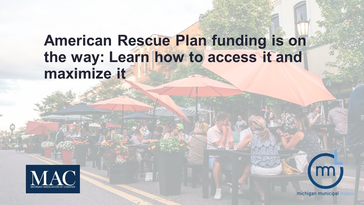 American Rescue Plan funding is on the way webinar - YouTube