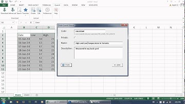 Create a New Dataset on Quandl using the Excel Add-In