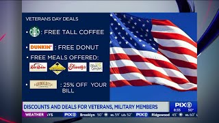Veterans Day deals, discounts for vets and military members