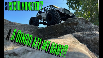 Custom Axial SCX10 Dingo RC Crawler on the rocks. Is it a crawler or is it a monster truck!?