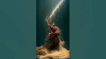 Asking AI To Draw Moses Spliting The Red Sea 