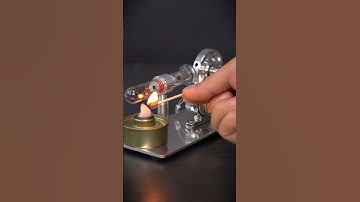 Build Single cylinder Stirling Engine Powered By Ethanol #enginemodelkit #stirling #engine #diy