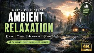 Misty Pine Drift 🌲 Calm Ambient Relaxation Music for Sleep, Study & Meditation#AmbientMusic#Relaxing