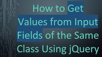 How to Get Values from Input Fields of the Same Class Using jQuery