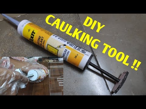 Comment utiliser du mastic silicone sans pistolet à calfeutrer (matoir DIY)